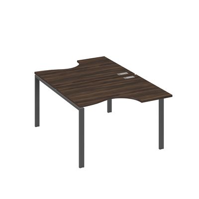 А4 А1 183 ДР (Дуб ристретто/Антрацит) Рабочая станция опоры UNO столы 2х120 Классика