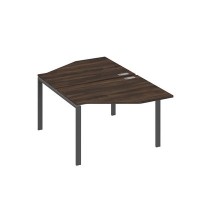 А4 А1 186 ДР (Дуб ристретто/Антрацит) Рабочая станция опоры UNO со столами Техно 2х120