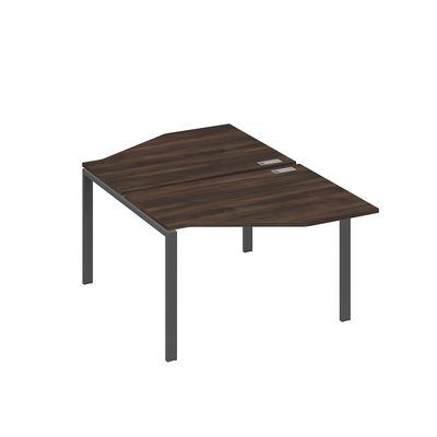 А4 А1 186 ДР (Дуб ристретто/Антрацит) Рабочая станция опоры UNO со столами Техно 2х120