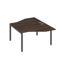 А4 А1 187 ДР (Дуб ристретто/Антрацит) Рабочая станция опоры UNO со столами Техно 2х140