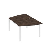 А4 Б1 189 ДР (Дуб ристретто/Белый) Рабочая станция каркас UNO столы 2х120 Техно