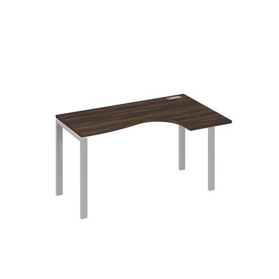 А4 С1 034 ДР (Дуб ристретто/Серый) Стол эргономичный правый "Классика" на металлокаркасе UNO