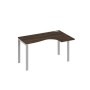 А4 С1 034 ДР (Дуб ристретто/Серый) Стол эргономичный правый "Классика" на металлокаркасе UNO