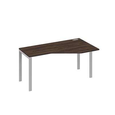 А4 С1 056 ДР (Дуб ристретто/Серый) Стол эргономичный правый "Техно" на металлокаркасе UNO