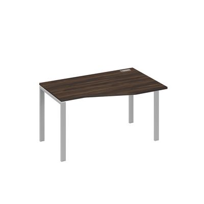 А4 С1 064 ДР (Дуб ристретто/Серый) Стол эргономичный правый "Техно" на металлокаркасе UNO