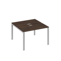 А4 С1 170 ДР (Дуб ристретто/Серый) Рабочая станция на каркасе UNO столы 2х120