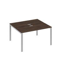 А4 С1 171 ДР (Дуб ристретто/Серый) Рабочая станция на каркасе UNO столы 2х140