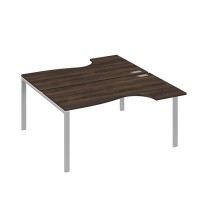 А4 С1 185 ДР (Дуб ристретто/Серый) Рабочая станция опоры UNO столы 2х160 Классика