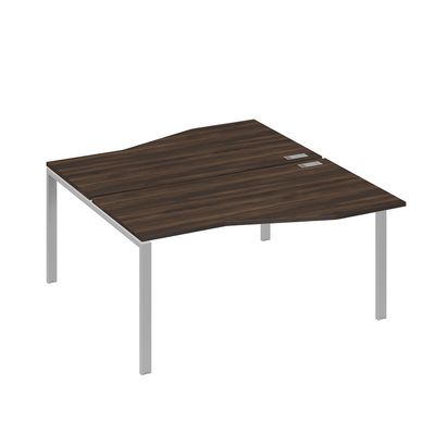 А4 С1 191 ДР (Дуб ристретто/Серый) Рабочая станция каркас UNO столы 2х160 Техно