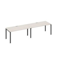 А4 А1 025-2 ДШ (Дуб шамони/Антрацит) Рабочая станция 2х160 опоры UNO