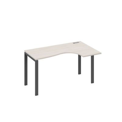 А4 А1 034 ДШ (Дуб шамони/Антрацит) Стол эргономичный правый "Классика" на металлокаркасе UNO