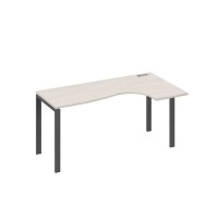 А4 А1 036 ДШ (Дуб шамони/Антрацит) Стол эргономичный правый "Классика" на металлокаркасе UNO