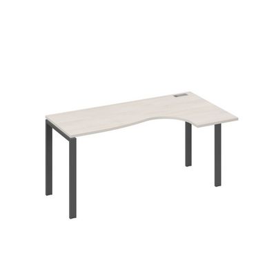 А4 А1 036 ДШ (Дуб шамони/Антрацит) Стол эргономичный правый "Классика" на металлокаркасе UNO