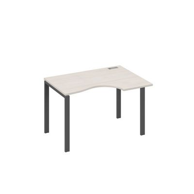 А4 А1 042 ДШ (Дуб шамони/Антрацит) Стол эргономичный правый "Классика" на металлокаркасе UNO