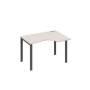 А4 А1 042 ДШ (Дуб шамони/Антрацит) Стол эргономичный правый "Классика" на металлокаркасе UNO