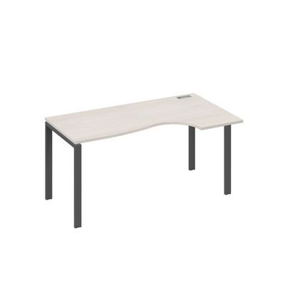 А4 А1 046 ДШ (Дуб шамони/Антрацит) Стол эргономичный правый "Классика" на металлокаркасе UNO