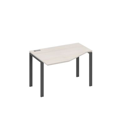 А4 А1 051 ДШ (Дуб шамони/Антрацит) Стол эргономичный левый "Техно" на металлокаркасе UNO