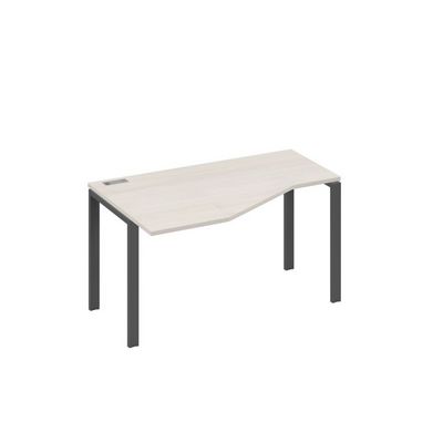 А4 А1 053 ДШ (Дуб шамони/Антрацит) Стол эргономичный левый "Техно" на металлокаркасе UNO