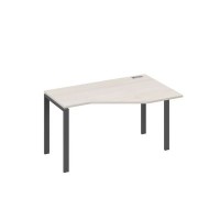 А4 А1 054 ДШ (Дуб шамони/Антрацит) Стол эргономичный правый "Техно" на металлокаркасе UNO