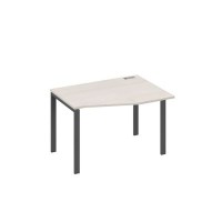 А4 А1 062 ДШ (Дуб шамони/Антрацит) Стол эргономичный правый "Техно" на металлокаркасе UNO