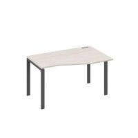 А4 А1 064 ДШ (Дуб шамони/Антрацит) Стол эргономичный правый "Техно" на металлокаркасе UNO