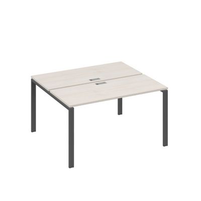 А4 А1 171 ДШ (Дуб шамони/Антрацит) Рабочая станция на каркасе UNO столы 2х140