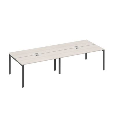 А4 А1 172-2 ДШ (Дуб шамони/Антрацит) Станция 4х160 рабочая с металлокаркасом UNO