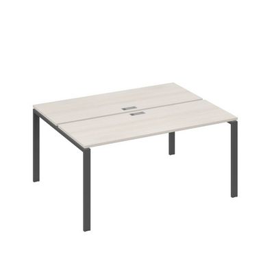 А4 А1 172 ДШ (Дуб шамони/Антрацит) Рабочая станция на каркасе UNO столы 2х160