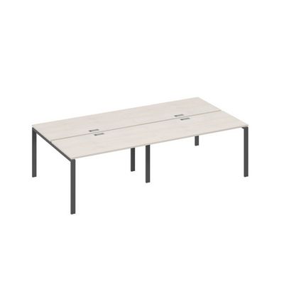 А4 А1 174-2 ДШ (Дуб шамони/Антрацит) Рабочая станция на металлокаркасе UNO 4х140