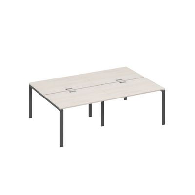 А4 А1 176-2 ДШ (Дуб шамони/Антрацит) Рабочая станция металлокаркас UNO 4х120