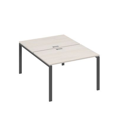 А4 А1 176 ДШ (Дуб шамони/Антрацит) Рабочая станция на каркасе UNO столы 2х120