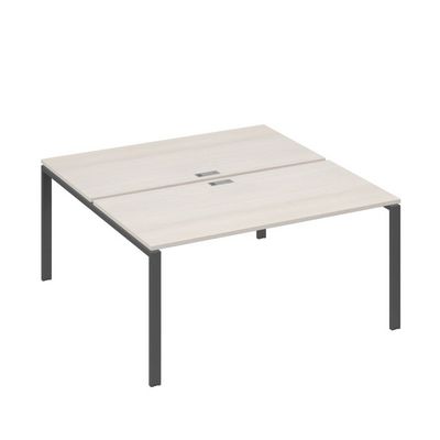 А4 А1 178 ДШ (Дуб шамони/Антрацит) Рабочая станция на каркасе UNO столы 2х160