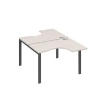 А4 А1 180 ДШ (Дуб шамони/Антрацит) Рабочая станция опоры UNO столы 2х120 Классика