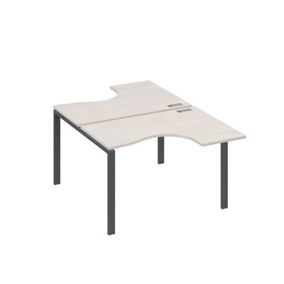 А4 А1 180 ДШ (Дуб шамони/Антрацит) Рабочая станция опоры UNO столы 2х120 Классика