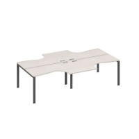 А4 А1 181-2 ДШ (Дуб шамони/Антрацит) Рабочая станция UNO столы 4х140 Классика