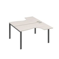 А4 А1 181 ДШ (Дуб шамони/Антрацит) Рабочая станция опоры UNO столы 2х140 Классика