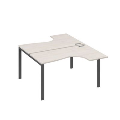 А4 А1 181 ДШ (Дуб шамони/Антрацит) Рабочая станция опоры UNO столы 2х140 Классика