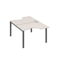 А4 А1 183 ДШ (Дуб шамони/Антрацит) Рабочая станция опоры UNO столы 2х120 Классика