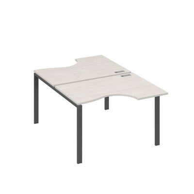 А4 А1 183 ДШ (Дуб шамони/Антрацит) Рабочая станция опоры UNO столы 2х120 Классика