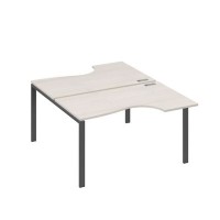 А4 А1 184 ДШ (Дуб шамони/Антрацит) Рабочая станция опоры UNO столы 2х140 Классика