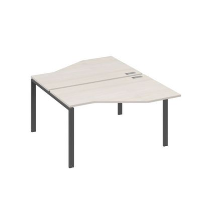 А4 А1 187 ДШ (Дуб шамони/Антрацит) Рабочая станция опоры UNO со столами Техно 2х140