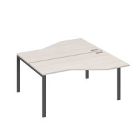 А4 А1 188 ДШ (Дуб шамони/Антрацит) Рабочая станция опоры UNO со столами Техно 2х160