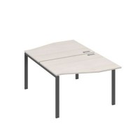 А4 А1 189 ДШ (Дуб шамони/Антрацит) Рабочая станция каркас UNO столы 2х120 Техно