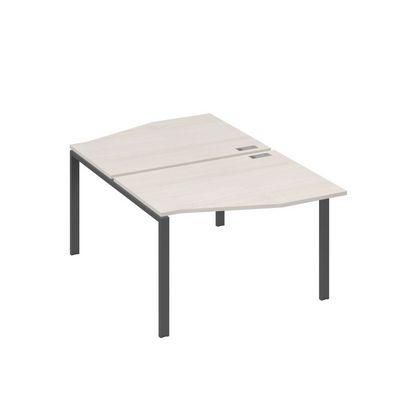 А4 А1 189 ДШ (Дуб шамони/Антрацит) Рабочая станция каркас UNO столы 2х120 Техно