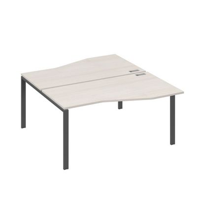 А4 А1 191 ДШ (Дуб шамони/Антрацит) Рабочая станция каркас UNO столы 2х160 Техно