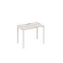 А4 Б1 002 ДШ (Дуб шамони/Белый) Стол письменный на металлокаркасе UNO