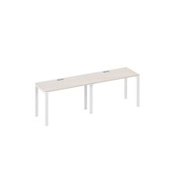 А4 Б1 003-2 ДШ (Дуб шамони/Белый) Рабочая станция 2х120 опоры UNO