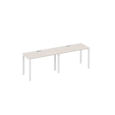 А4 Б1 003-2 ДШ (Дуб шамони/Белый) Рабочая станция 2х120 опоры UNO