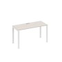 А4 Б1 004 ДШ (Дуб шамони/Белый) Стол письменный на металлокаркасе UNO