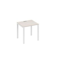 А4 Б1 011 ДШ (Дуб шамони/Белый) Стол письменный на металлокаркасе UNO